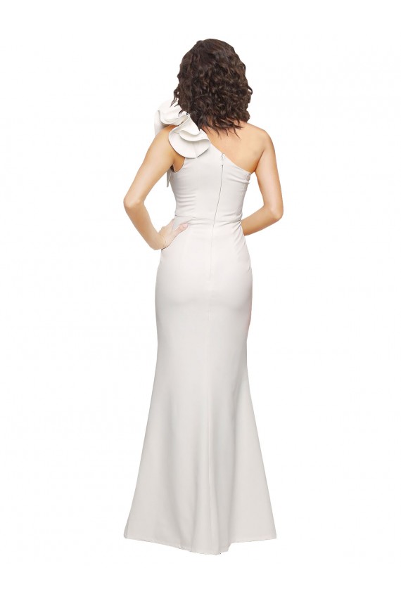 Boutique Ivoire Fourreau Crêpe Stretch Longue Formelles Robes demoiselle d'honneur / Robes de soirée / Robes de bal