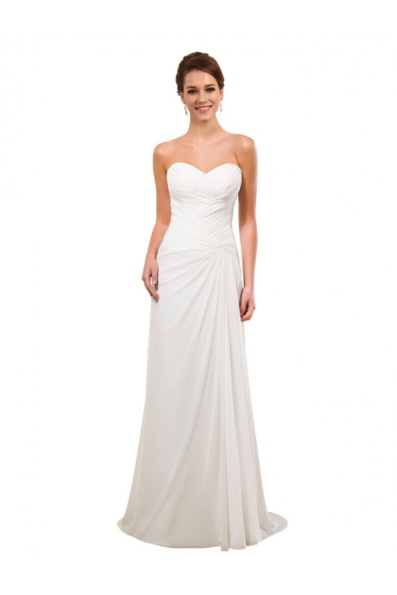 Boutique Ivoire Fourreau Mousseline Robes de mariée