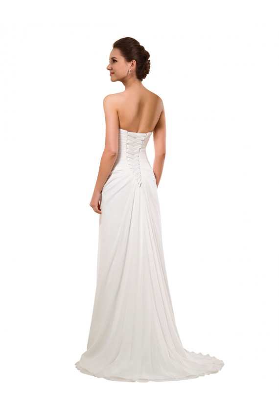 Boutique Ivoire Fourreau Mousseline Robes de mariée