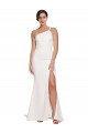 Boutique Ivoire Fourreau Sans bretelle Balayage train Crêpe Stretch Longue Robes demoiselle d'honneur / Robes de bal