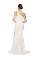 Boutique Ivoire Fourreau Sans bretelle Balayage train Crêpe Stretch Longue Robes demoiselle d'honneur / Robes de bal