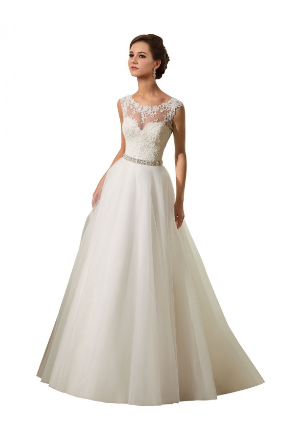 Boutique Ivoire Princesse Illusion Tulle Dentelle Robes de mariée