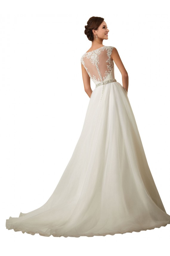 Boutique Ivoire Princesse Illusion Tulle Dentelle Robes de mariée