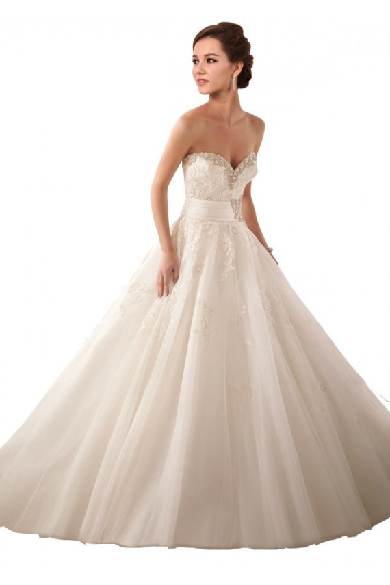 Boutique Ivoire Princesse Satiné Tulle Dentelle Robes de mariée