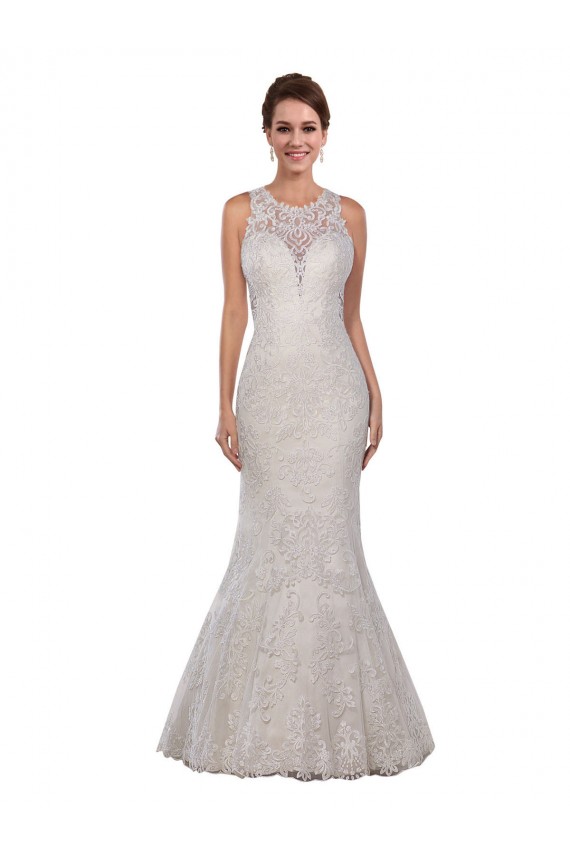 Boutique Ivoire Sirène Col Haut Dentelle Robes de mariée