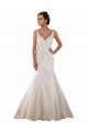 Boutique Ivoire Sirène Col V Satiné Classique Robes de mariée