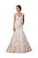 Boutique Ivoire Sirène Col V Tulle Dentelle Robes de mariée