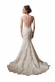 Boutique Ivoire Sirène Illusion Col V Tulle Dentelle Robes de mariée