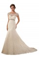 Boutique Ivoire Sirène Illusion Tulle Dentelle Robes de mariée