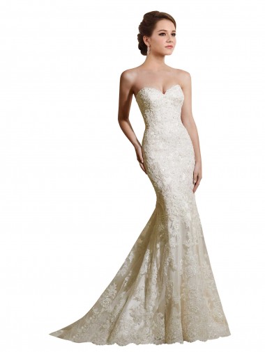 Boutique Ivoire Sirène Satiné Dentelle Robes de mariée