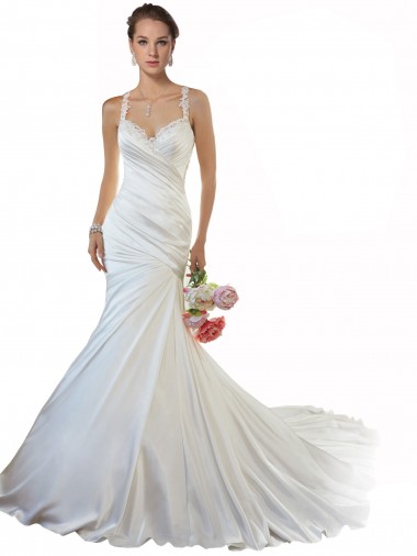 Boutique Ivoire Sirène Satiné Plage Robes de mariée