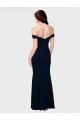 Boutique Ivoire Sirène Épaule Dénudée Crêpe Stretch Longue Formelles Robes demoiselle d'honneur / Robes de soirée / Robes de bal