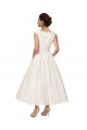 Boutique Ivoire Trapèze Col V Satiné Robes de mariée
