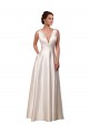 Boutique Ivoire Trapèze Col V Satiné Robes de mariée