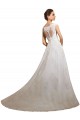 Boutique Ivoire Trapèze Illusion Tulle Dentelle Classique Robes de mariée