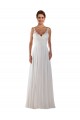 Boutique Ivoire Trapèze Mousseline Classique Boho Robes de mariée