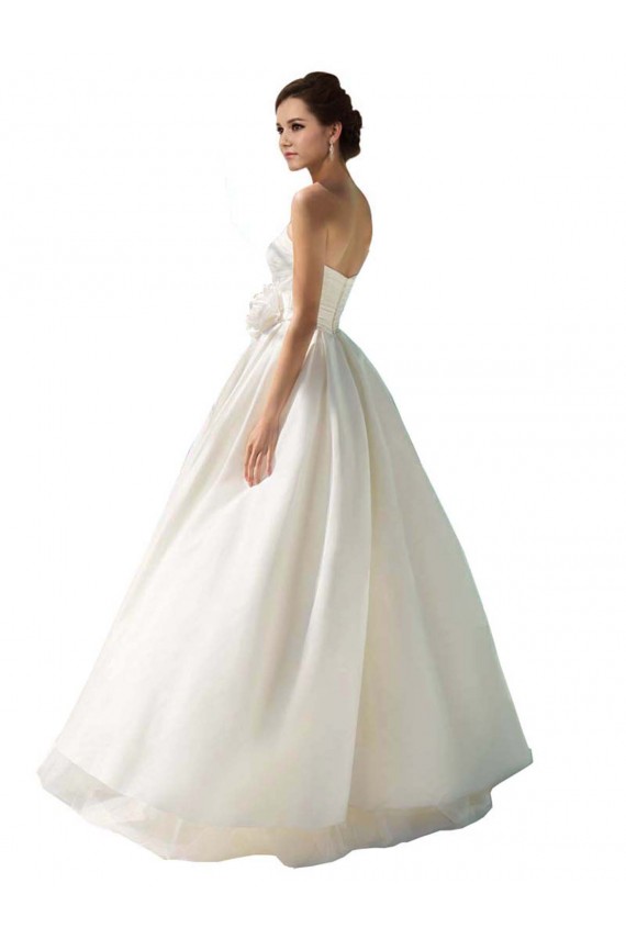 Boutique Ivoire Trapèze Sans bretelle Mousseline Robes de mariée