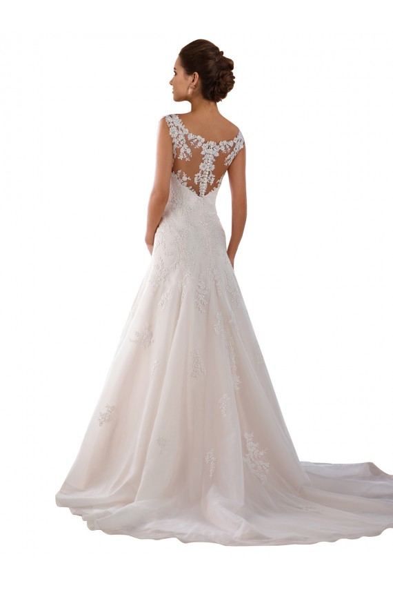 Boutique Ivoire Trapèze Scoop Tulle Robes de mariée