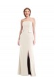 Boutique Ivoire Trompette Sans bretelle Crêpe Stretch Longue Robes demoiselle d'honneur / Robes de bal