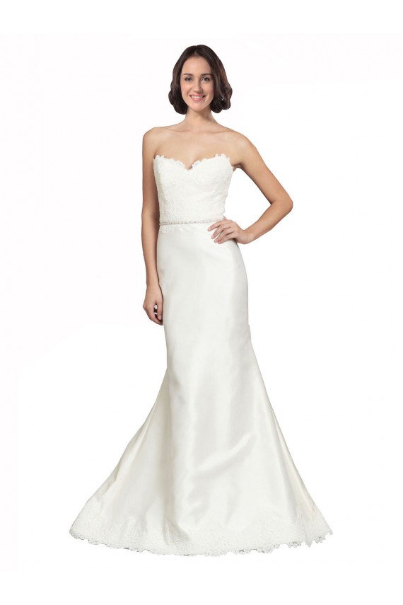 Boutique Ivoire Trompette Satiné Dentelle Robes de mariée