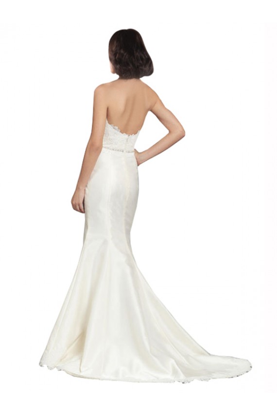 Boutique Ivoire Trompette Satiné Dentelle Robes de mariée