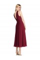Boutique Lilas Trapèze Licou Mousseline Courte Robes demoiselle d'honneur / Robes de cocktail