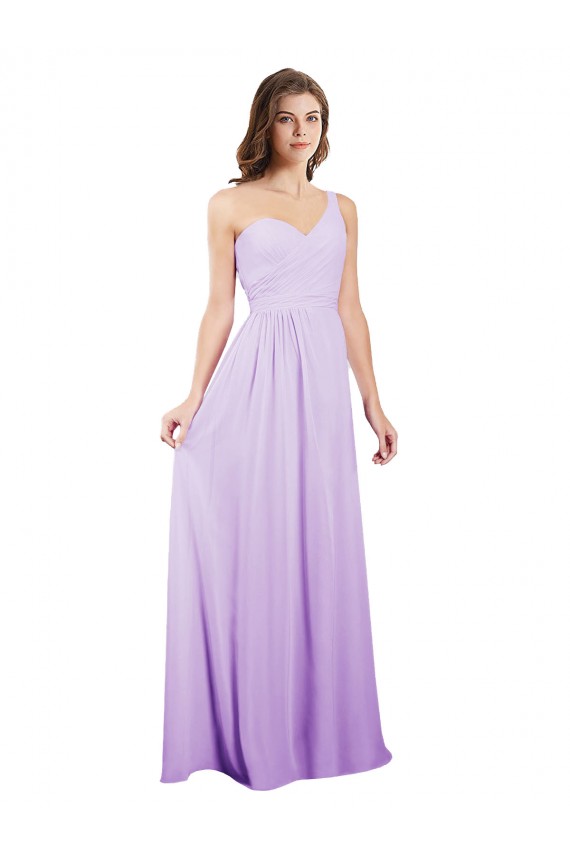 Boutique Lilas Trapèze Mousseline Longue Robes demoiselle d'honneur