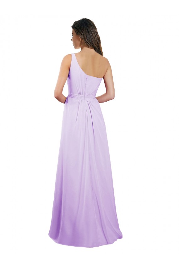 Boutique Lilas Trapèze Mousseline Longue Robes demoiselle d'honneur