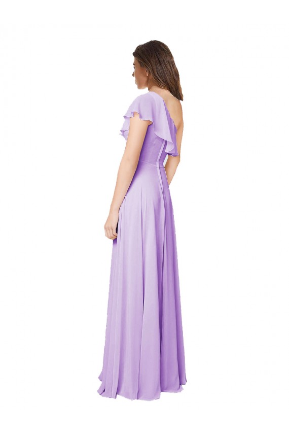 Boutique Lilas Trapèze Mousseline Longue Robes demoiselle d'honneur