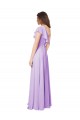 Boutique Lilas Trapèze Mousseline Longue Robes demoiselle d'honneur