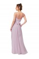 Boutique Lueur rose Trapèze Mousseline Longue Robes demoiselle d'honneur