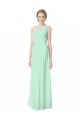 Boutique Menthe verte Trapèze Mousseline Longue Robes demoiselle d'honneur