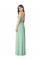 Boutique Menthe verte Trompette Sans bretelle Mousseline Longue Robes demoiselle d'honneur