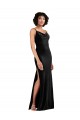 Boutique Noir Colonne Velours Stretch Longue Formelles Robes demoiselle d'honneur / Robes de soirée / Robes de bal