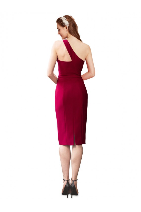 Boutique Noir Fourreau Crêpe Stretch Courte Robes demoiselle d'honneur / Robes de soirée / Robes de cocktail