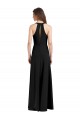 Boutique Noir Fourreau Licou Col V Crêpe Stretch Longue Formelles Robes demoiselle d'honneur / Robes de soirée / Robes de bal