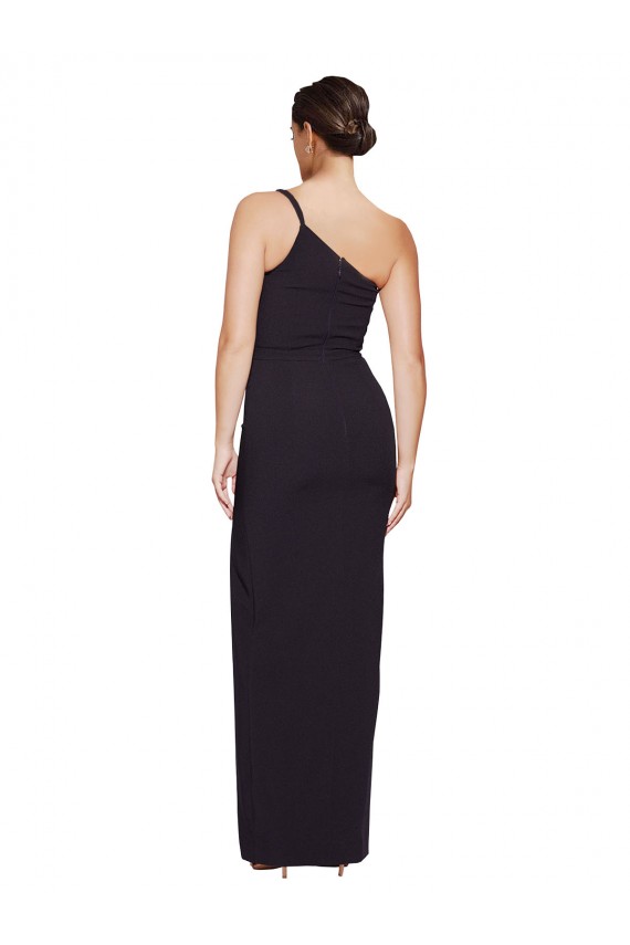 Boutique Noir Fourreau Sans bretelle Crêpe Stretch Longue Formelles Robes demoiselle d'honneur / Robes de soirée / Robes de bal
