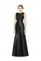 Boutique Noir Sirène Col Haut Satiné Longue Robes demoiselle d'honneur