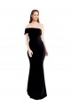 Boutique Noir Sirène Crêpe Stretch Longue Formelles Robes demoiselle d'honneur / Robes de soirée / Robes de bal