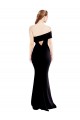 Boutique Noir Sirène Crêpe Stretch Longue Formelles Robes demoiselle d'honneur / Robes de soirée / Robes de bal