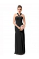 Boutique Noir Sirène Licou Mousseline Longue Robes demoiselle d'honneur