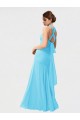 Boutique Noir Sirène Licou Mousseline Longue Robes demoiselle d'honneur