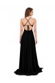 Boutique Noir Trapèze Col V Spandex Longue Formelles Robes demoiselle d'honneur / Robes de soirée / Robes de bal