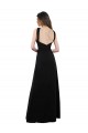 Boutique Noir Trapèze Licou Mousseline Longue Robes demoiselle d'honneur