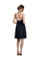 Boutique Noir Trapèze Licou Tulle Courte Robes demoiselle d'honneur