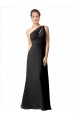 Boutique Noir Trapèze Mousseline Longue Robes demoiselle d'honneur