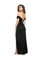 Boutique Noir Trapèze Satiné Soyeux Longue Formelles Robes demoiselle d'honneur / Robes de soirée / Robes de bal