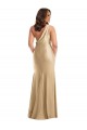 Boutique Or doux Sirène Satiné Soyeux Longue Formelles Robes demoiselle d'honneur / Robes de soirée / Robes de bal