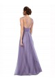 Boutique Pastèque Trapèze Bretelles spaghetti Tulle Longue Robes demoiselle d'honneur