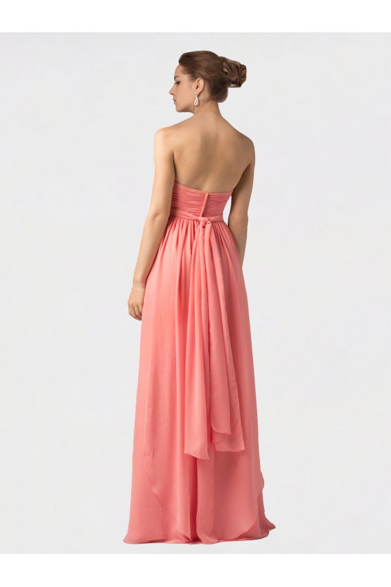 Boutique Pastèque Trapèze Licou Mousseline Longue Robes demoiselle d'honneur